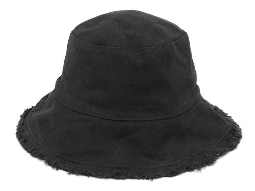 Piluso Sombrero Bucket Hat Mujer Desflecado 100% Algodón