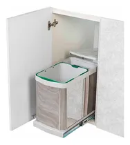 Comprar Portaresiduos Rectangular Acero Inoxidable Doble Starax 16+1