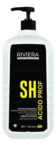 Shampoo Acido Riviera Profesional Sin Sal Vegano 5 Litros