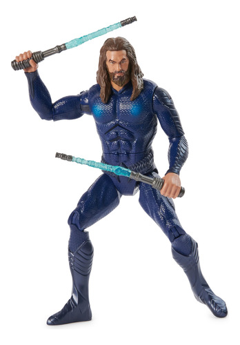 Dc Comics, Double Strike Aquaman Figura De Acción De 12 Pu.