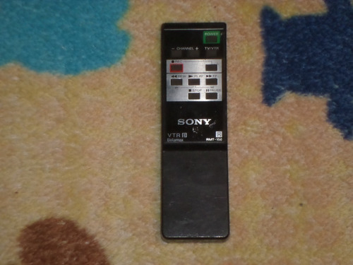 Control Remoto Para Videocasetra Sony Betamax Modelo-rmt166