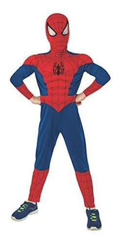 Traje De Pecho De Lujo Rubies Marvel Ultimate Spiderman Niño