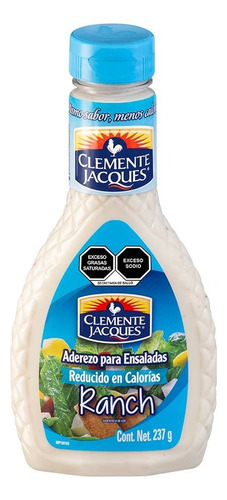 3 Pzas Aderezo Para Ensaladas Clemente Jacques Estilo Ranch