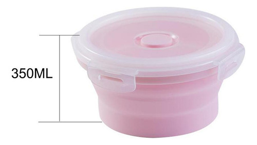 4 X 2 Recipientes Plegables For Alimentos, 4 Piezas