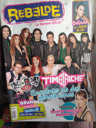 Rbd Y Timbiriche En Revista Rebelde Octubre 2007 Belinda