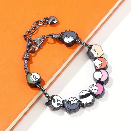 Jujutsu Kaisen Cartoon Character Charm Bracelet 1pcs Color Rosa Diámetro 23 Cm Largo 1 Cm