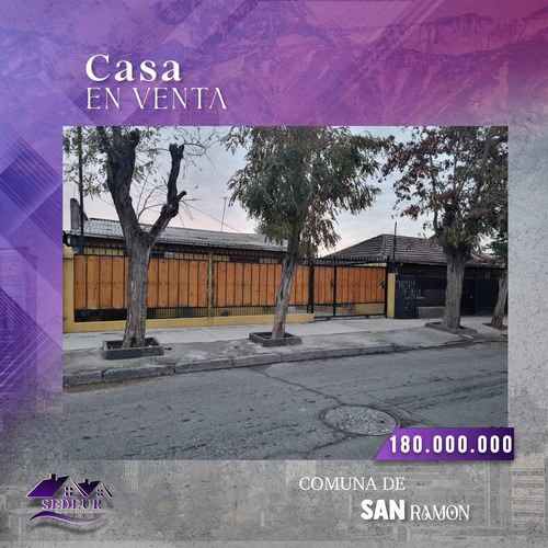 Casa En Venta - Comuna San Ramón