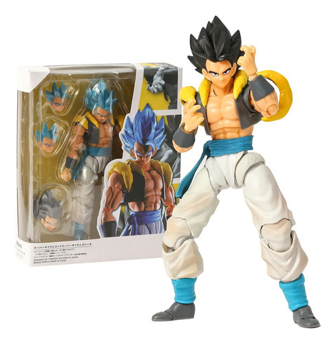 Gogeta Gogeta Con Figura De Dragón Z De Shf Gogeta, Pelo Azu