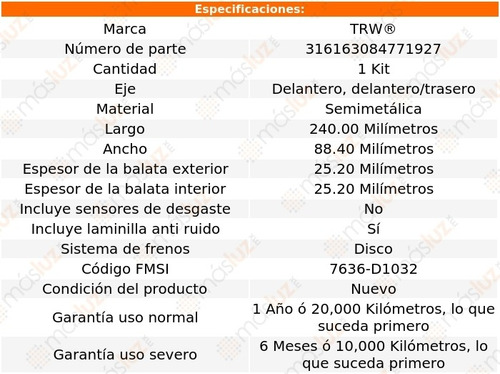 Balatas Semimetalicas Del O Tras C5500 Kodiak 03/09