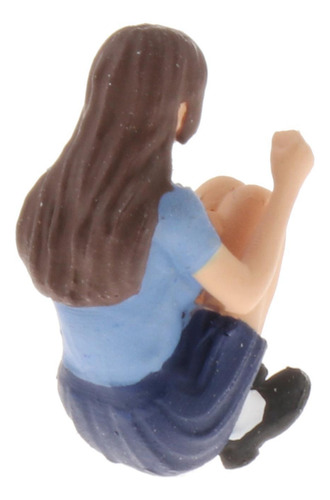 Sentado En Cuclillas Figura 1:64 Personas Sentadilla Azul