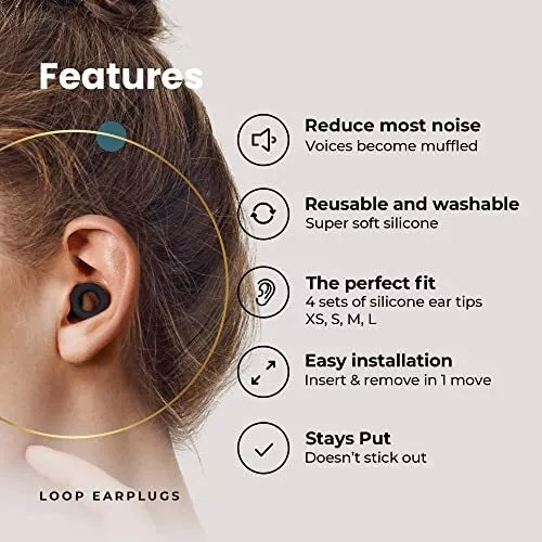 Loop Earplugs Tapones Para Oido Loop Quiet Para Dormir 27db