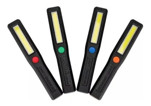 Imagen 1 de 9 de Lampara De Trabajo Led 3 Modos Portatil Emergencia 4 Kit