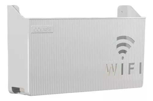 Comprar Caja de almacenamiento de enrutador inalámbrico para el hogar,  estante decodificador de decoración montado en la pared WiFi sin  perforaciones