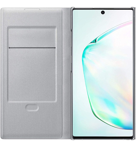 Case Led View Cover Galaxy Note 10 Plus Original Plateado