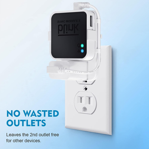 Soporte De Pared Con Enchufe Para Blink Sync Module 2 Con...