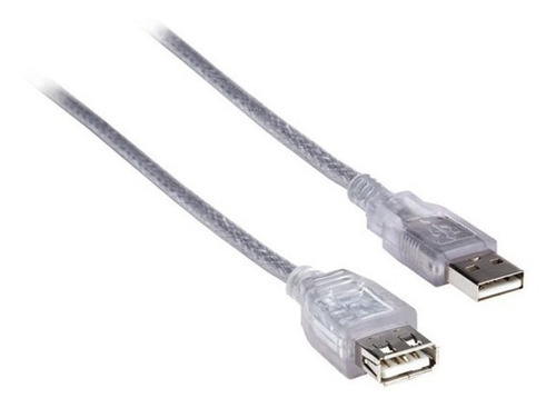 Cable Extension Usb Macho A Hembra Manhattan Color Gris De 4