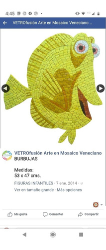 Imagen 7 de 12 de Mosaico Figura Nemo Y Amigos Con Sombra De .50 Cms. Para Alberca