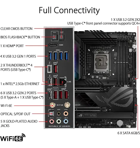 Asus Rog Maximus Z790 Hero Wifi6e Lga 1700(intel 14th,13t...