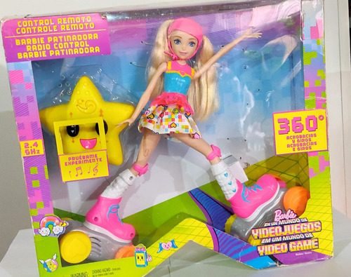 Barbie Video Game Hero Remote Control Roller Skating Fdn00