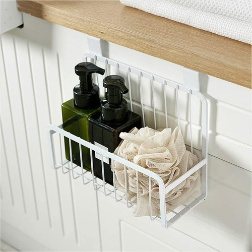 Imagen 4 de 7 de Organizador Alacena Colgante Puerta Canasto Mesada Metal