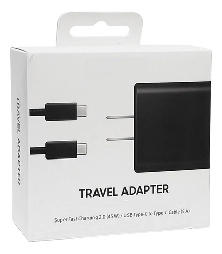 Cargadores Rápidos De 45w Para iPhone 15 16 E Samsung S21 S22 S23 S24 Cable 2mnegro