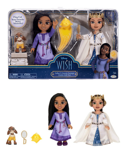 Set De Figuras Asha Y Reina Wish Disney