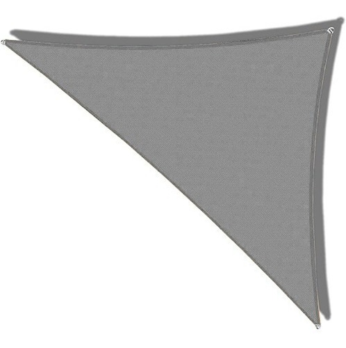 Toldo Vela Decorativa Triangular Gris 90% 2.5m X 3.5m X 3.9m