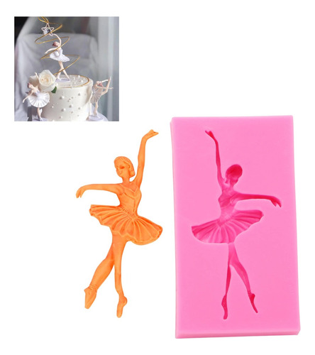 Moldes Silicona Ballet Bailarina Repostería Arcilla Fondant