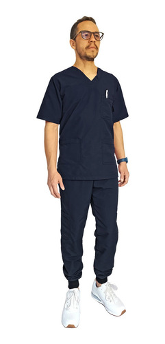 Uniforme Medico Antifluido Quirurgico Pantalon Estilo Jogger