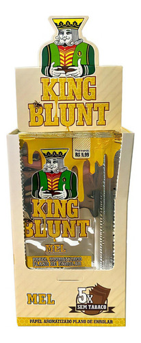King Blunt Mel Caixa 25 Pacotes - 125 Folhas