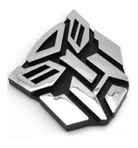 Emblema Alto Relevo 3d Em Abs Transformers Cromado