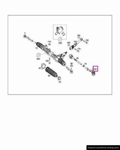 Terminal Direccion Derecha Mercedes Slk250 Slk350 12-20