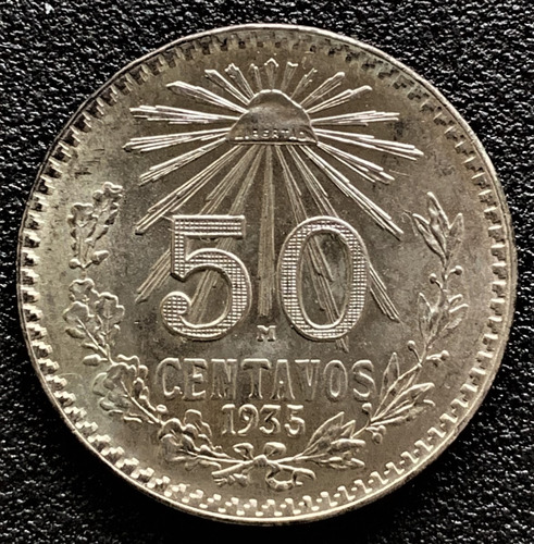 50 Centavos 1935 Mo Excelente Condición