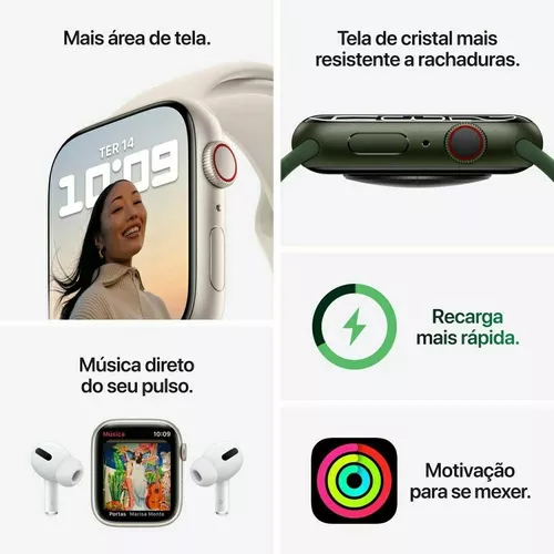 Apple Watch Series 8 Edição Nike Alumínio 45mm (gps+celular)