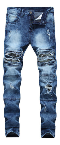 Pantalones Jeans De Camuflaje De Moto Para Hombre 2024