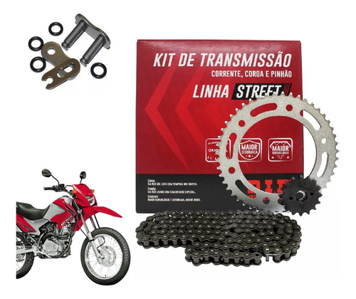 Kit Relação Tração Transmissão Did Daido Honda Bros Nxr 125 150 Aço 1045 Retentor