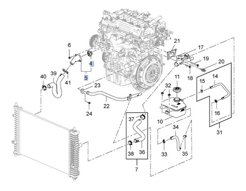 Toma C/termostao Aveo Ng 1.5l 2020
