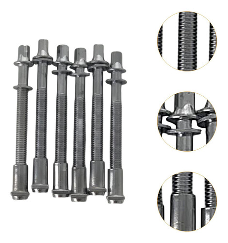 3 Conjunto De Varillas De Ajuste Para Tambores, 6mmx50mm