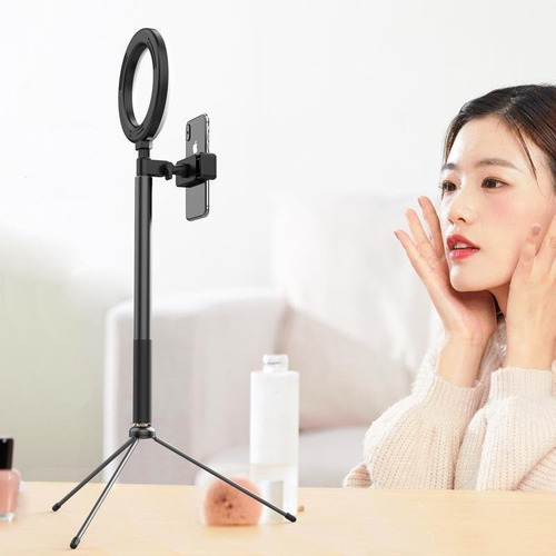 Imagen 4 de 4 de Tripode Aro De Luz Celular Selfie Monopod Bluetooth