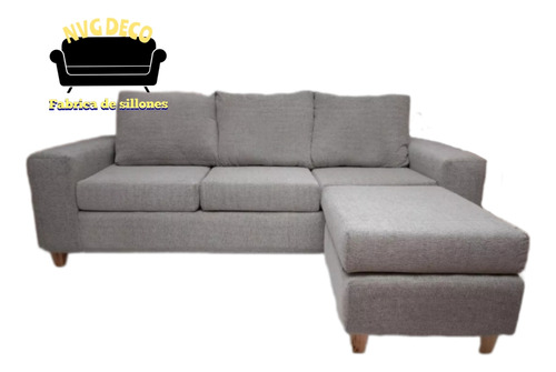 Sillon Gh 3 Cuerpos + Camastro  Chenille Antidesgarro 