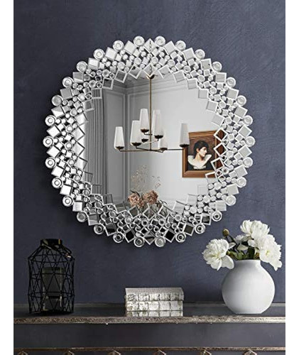 Espejo De Pared Decorativo Redondo Muausu: Espejos De Lujo M