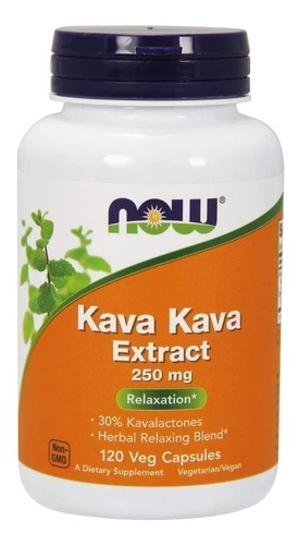 Now Foods: Extracto De Kava 120 Caps ,