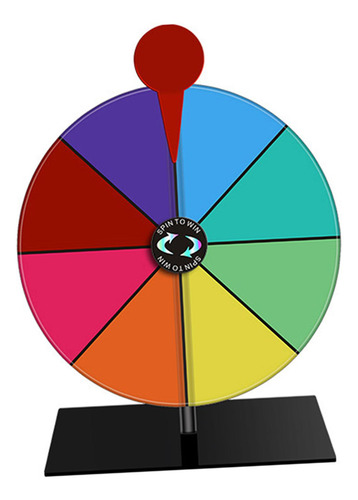 Ruleta De Mesa Acrílica Con Rueda Giratoria Para Base Negra
