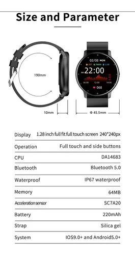Smartwatch v11 caracteristicas hotsell