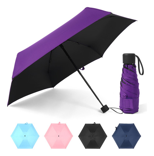 Paraguas De Viaje Compacto De Iones Para Sol Y Lluvia, Liger