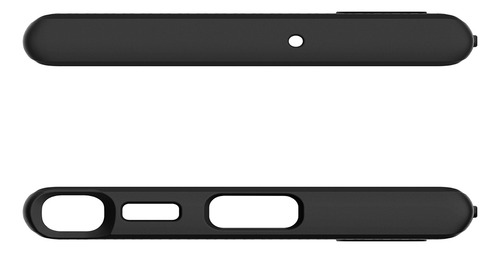 Spigen Funda Liquid Air Compatible con Galaxy S22 Ultra - Negro Mate