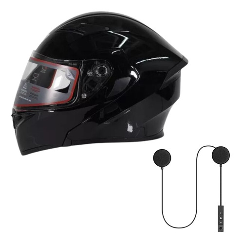 Casco R7 Abatible Unscarred Negro Xxl Con Bluetooth