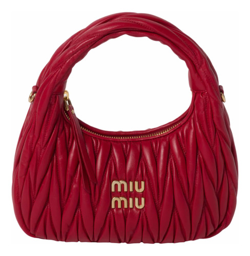 Bolsa Miu Miu Premium Roja Piel De Becerro