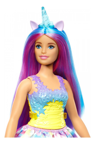 Barbie Dreamtopia Unicornio Cuerno Azul
