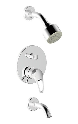 Griferia Monocomando Baño Ducha Vasser Línea Iris 29/1042 Cr